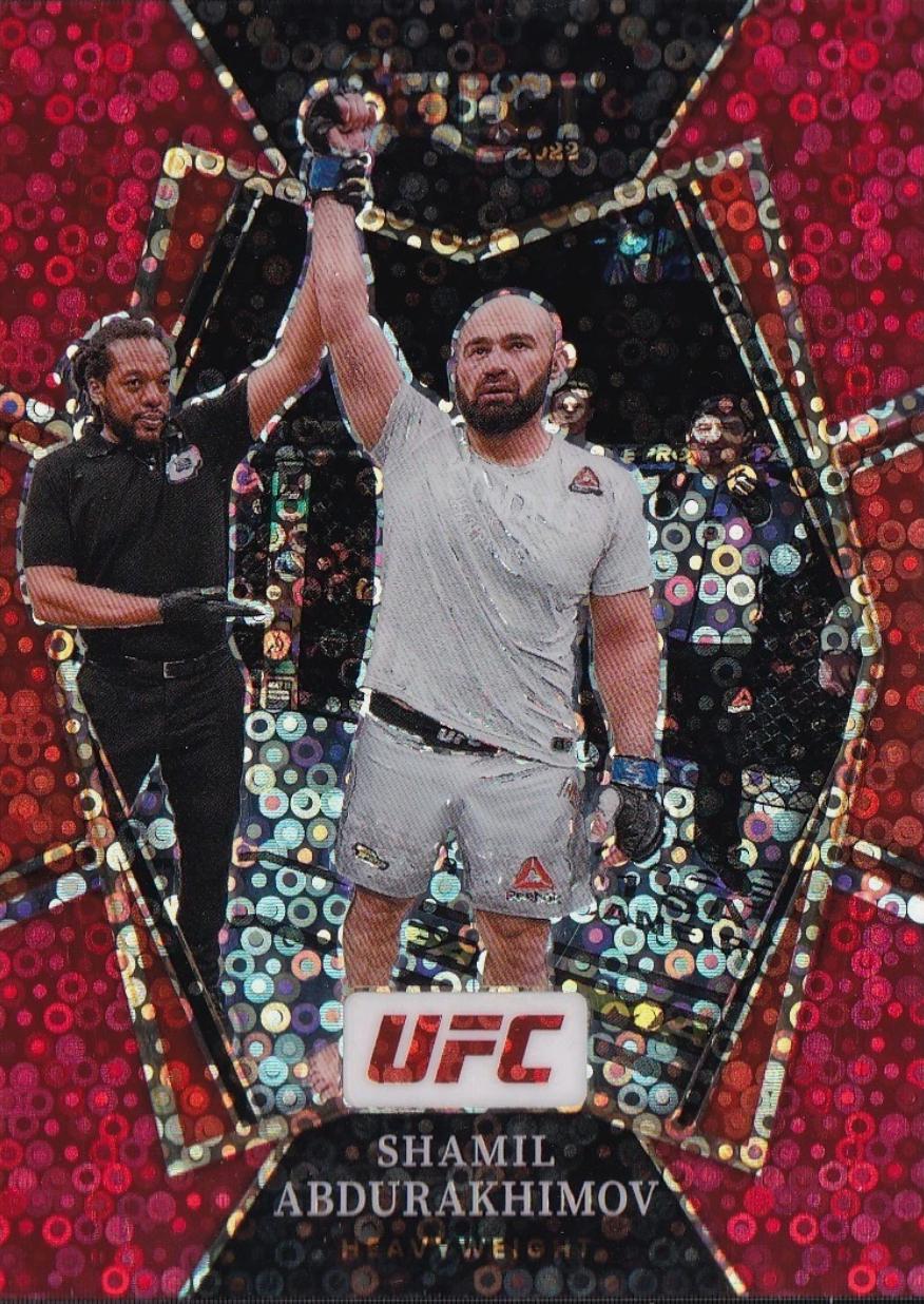 Shamil Abdurakhimov 2022 Panini Select UFC Premier Level #194 Red Disco