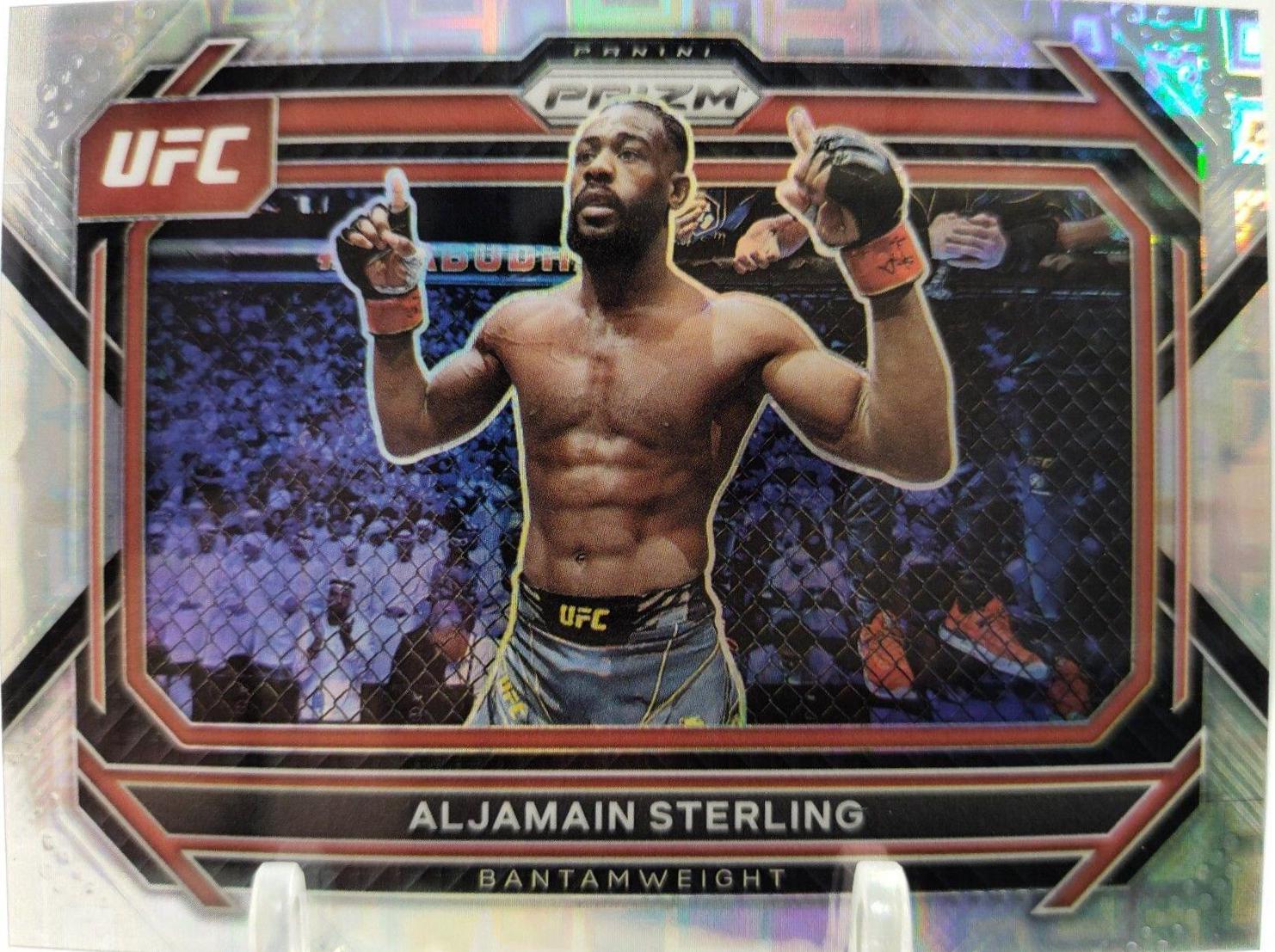 Aljamain Sterling 2023 Panini Prizm UFC Base #56 Silver