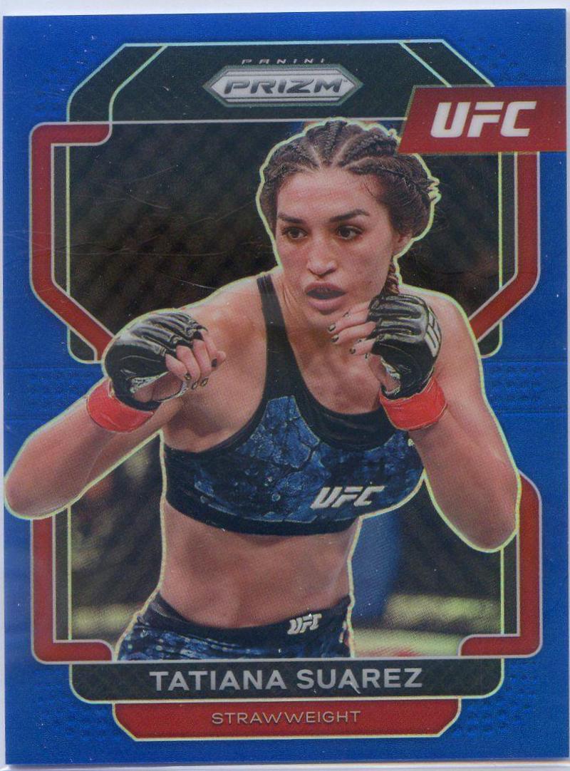 Tatiana Suarez 2022 Panini Prizm UFC Base #128 Blue