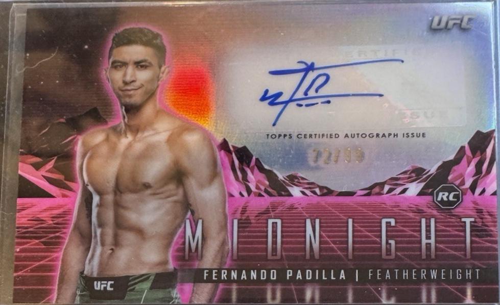 Fernando Padilla 2024 Topps Midnight UFC Horizon Signatures #HS-FDA Twilight