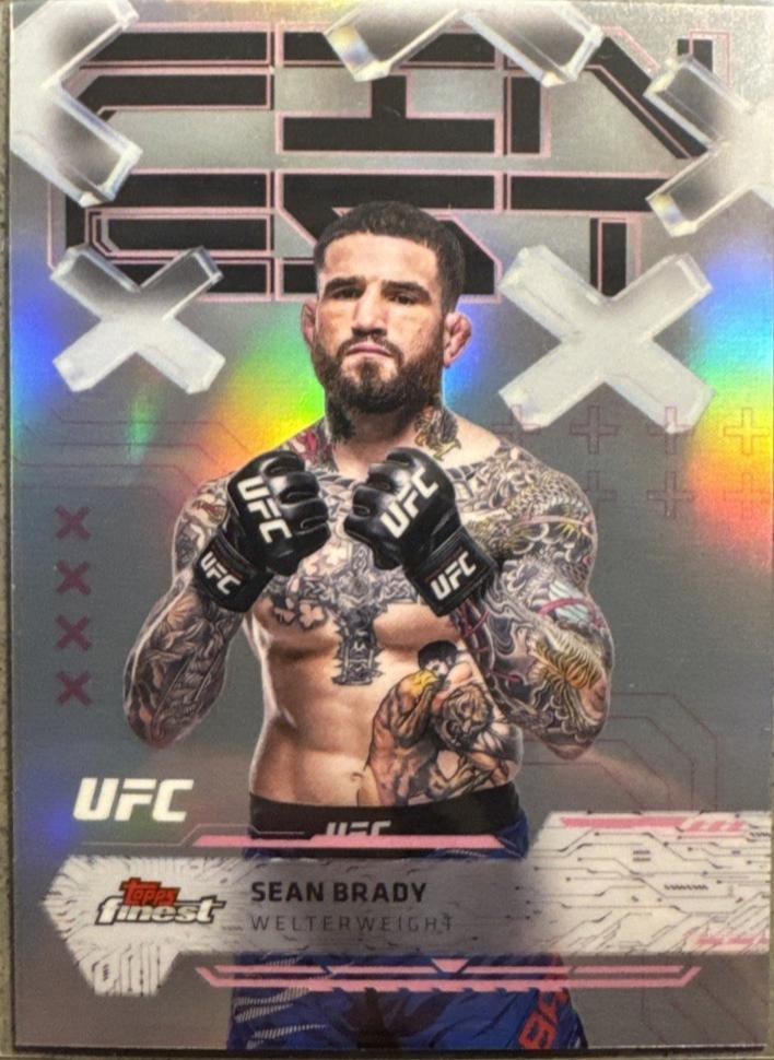 Sean Brady 2025 Topps Finest UFC Base Common #40 Refractor