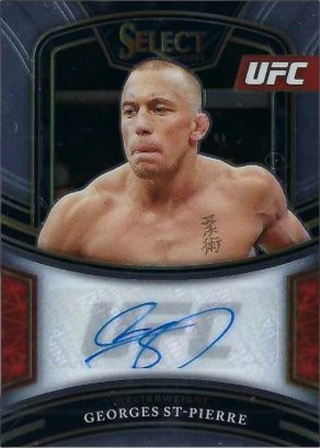 Georges St-Pierre 2021 Panini Select UFC Signatures #37 Black Disco Prizms