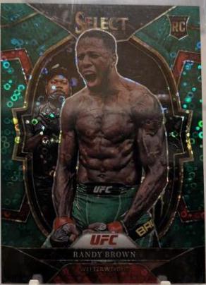 Randy Brown 2023 Panini Select UFC Concourse #81 Green Disco