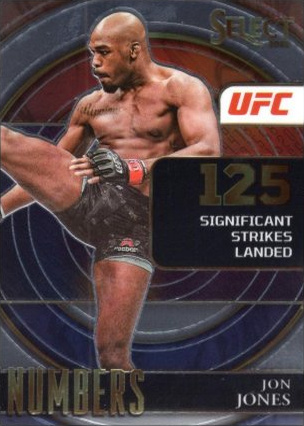 Jon Jones 2022 Panini Select UFC Select Numbers #17 Black
