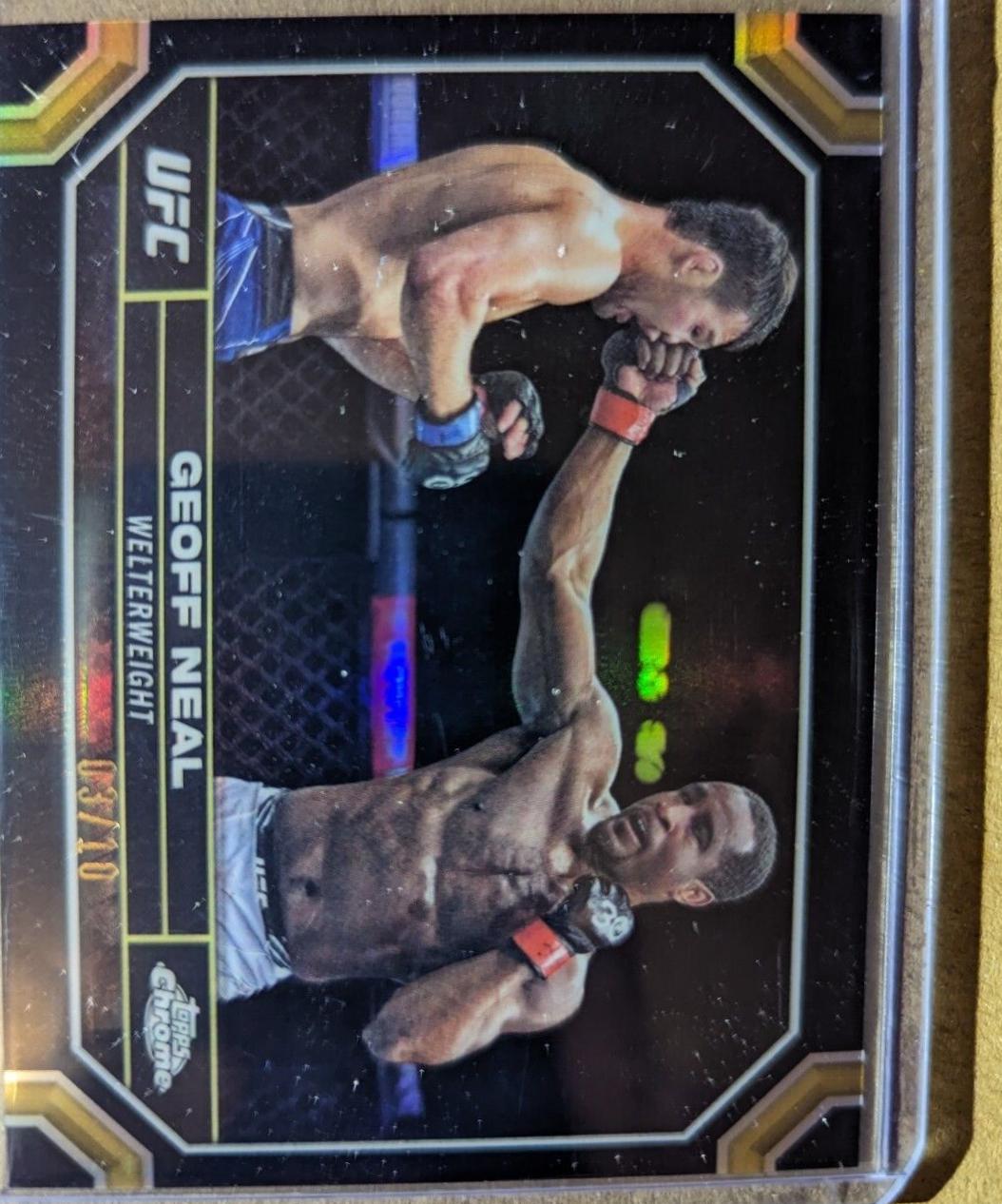 Geoff Neal 2024 Topps Chrome UFC Base #67 Black Refractor