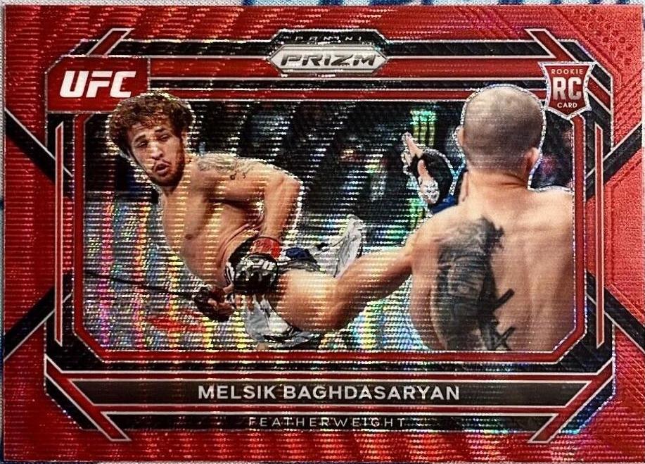 Melsik Baghdasaryan 2023 Panini Prizm UFC Base #77 Ruby Wave