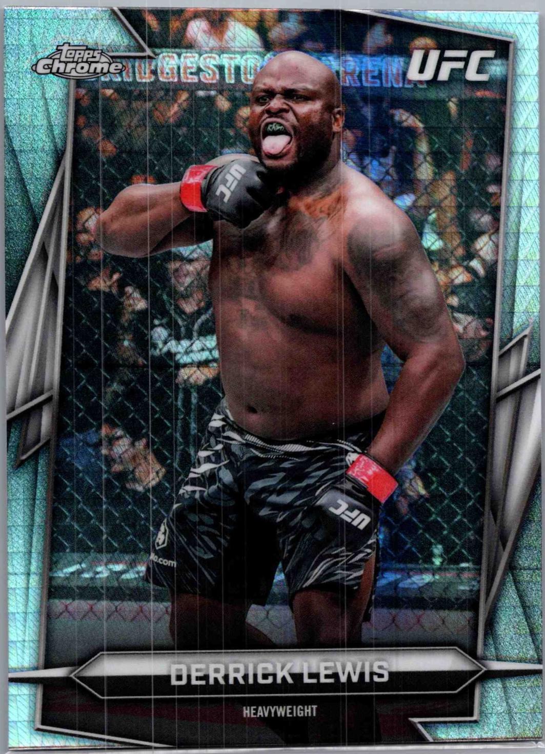 Derrick Lewis 2026 Topps Chrome UFC Base #82 Prism Refractor
