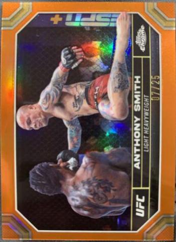 Anthony Smith 2024 Topps Chrome UFC Base #19 Orange Refractor