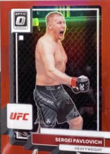 Sergei Pavlovich 2023 Panini Donruss Optic UFC Base #7 Red