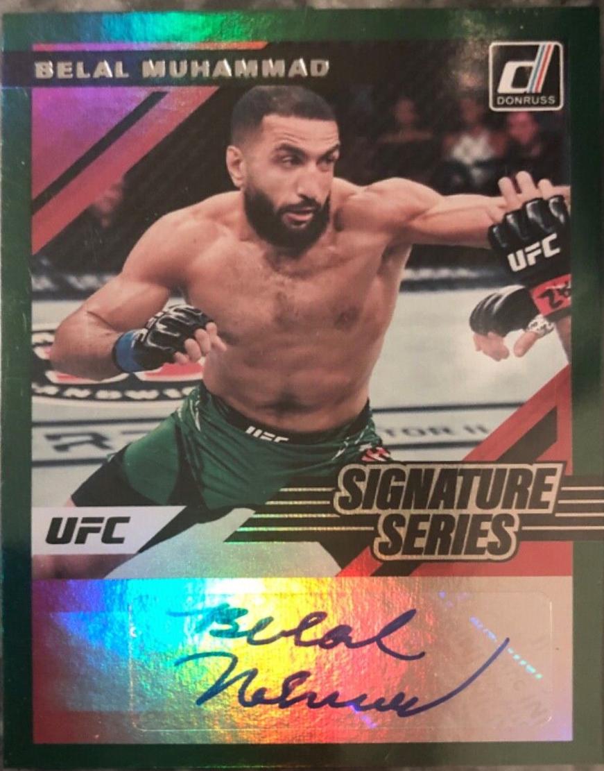 Belal Muhammad 2022 Panini Donruss UFC Signature Series #6 Green