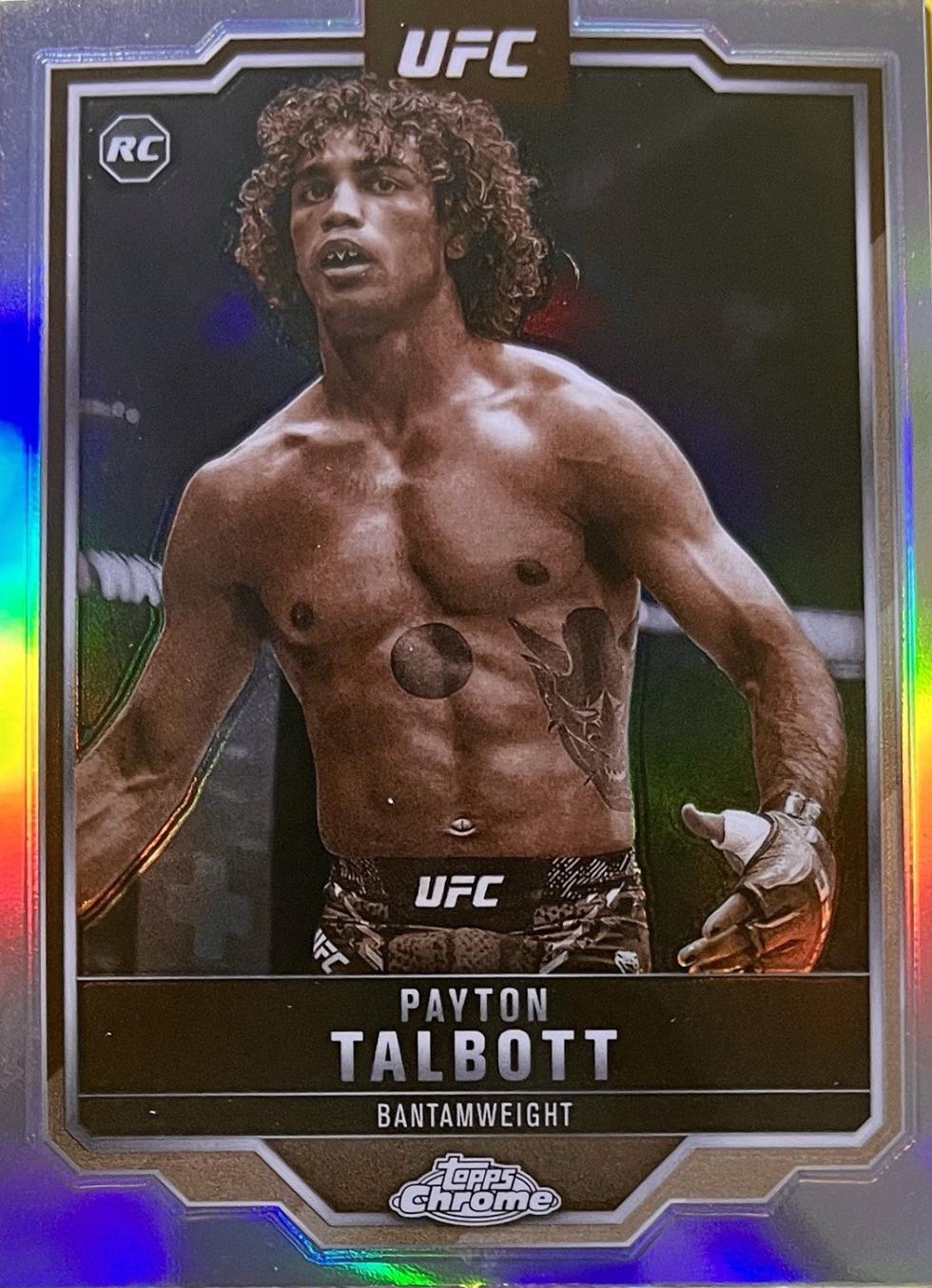 Payton Talbott 2025 Topps Chrome UFC Base #141 Sepia Refractor