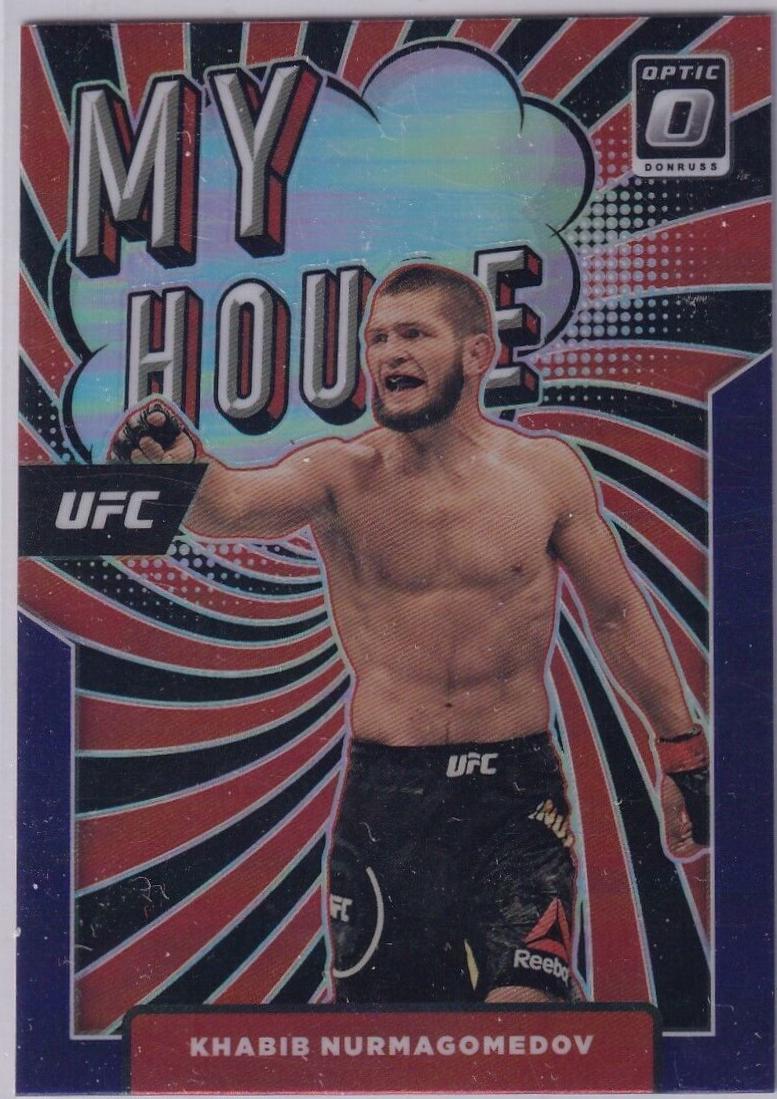 Khabib Nurmagomedov 2022 Panini Donruss Optic UFC My House #15 Purple