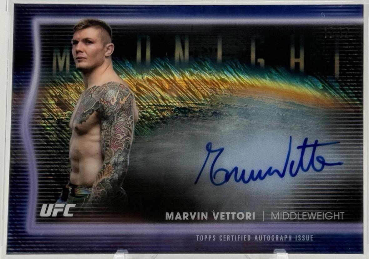 Marvin Vettori 2025 Topps Midnight UFC Horizon Signatures #HNS-MV Daybreak