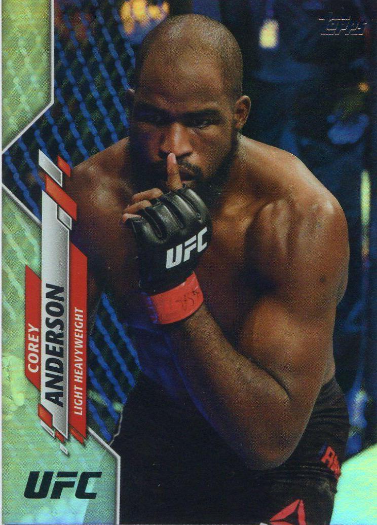 Corey Anderson 2020 Topps UFC Base #58 Rainbow Foil