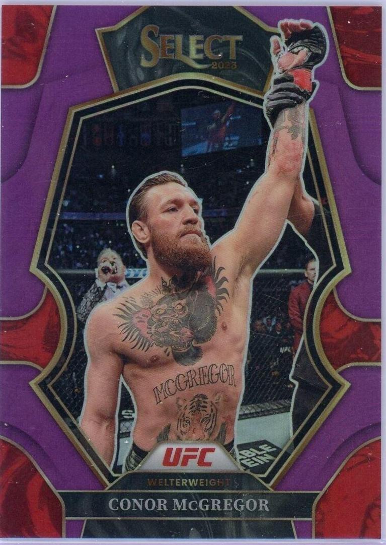 Conor McGregor 2023 Panini Select UFC Octagonside #296 Purple