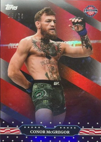 Conor McGregor 2026 Topps UFC Freedom 250 Base #1 Orange