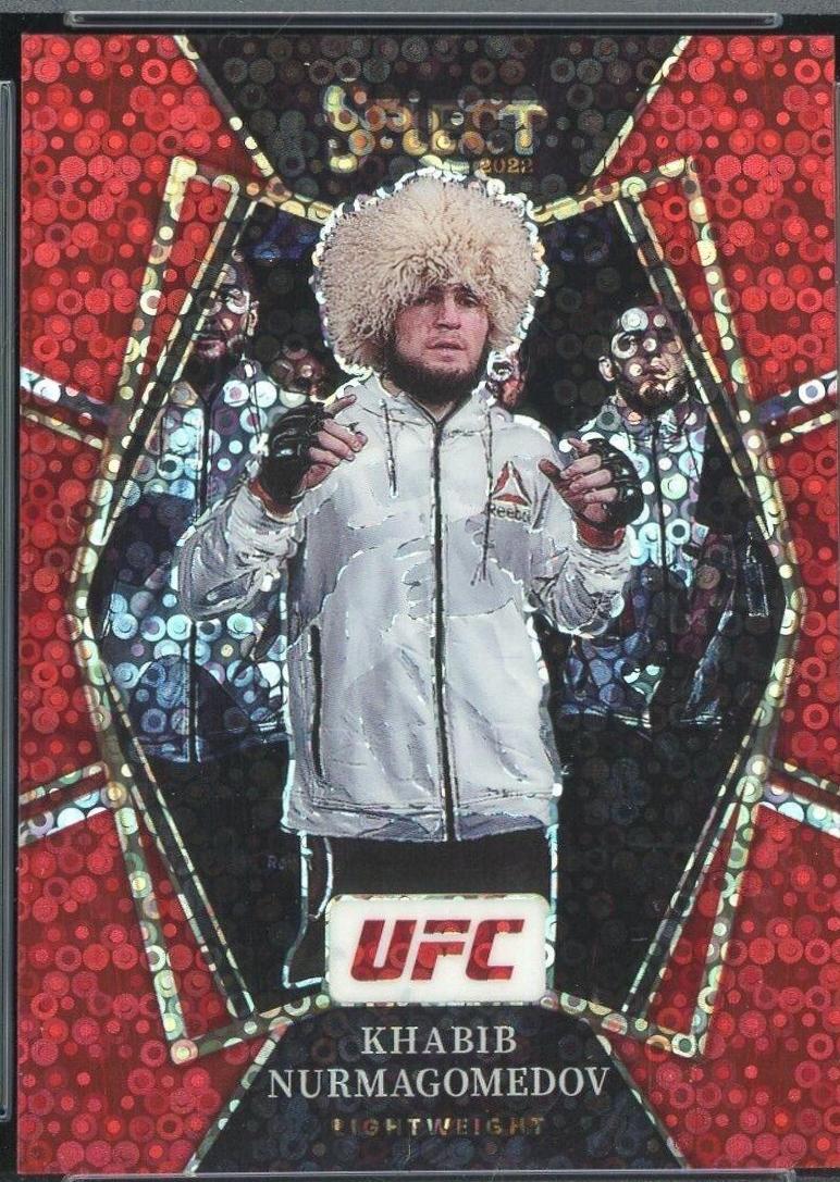 Khabib Nurmagomedov 2022 Panini Select UFC Premier Level #145 Red Disco