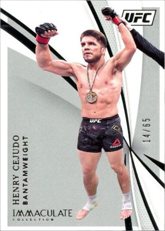 Henry Cejudo 2021 Panini Immaculate UFC Base #36 Platinum