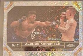 Alonzo Menifield 2024 Topps Chrome UFC Base #168 Speckle Refractor