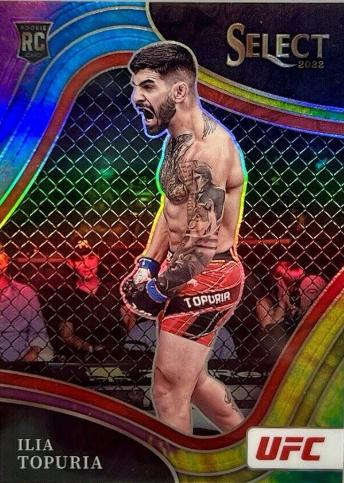 Ilia Topuria 2022 Panini Select UFC Octagonside #262 Tie Dye