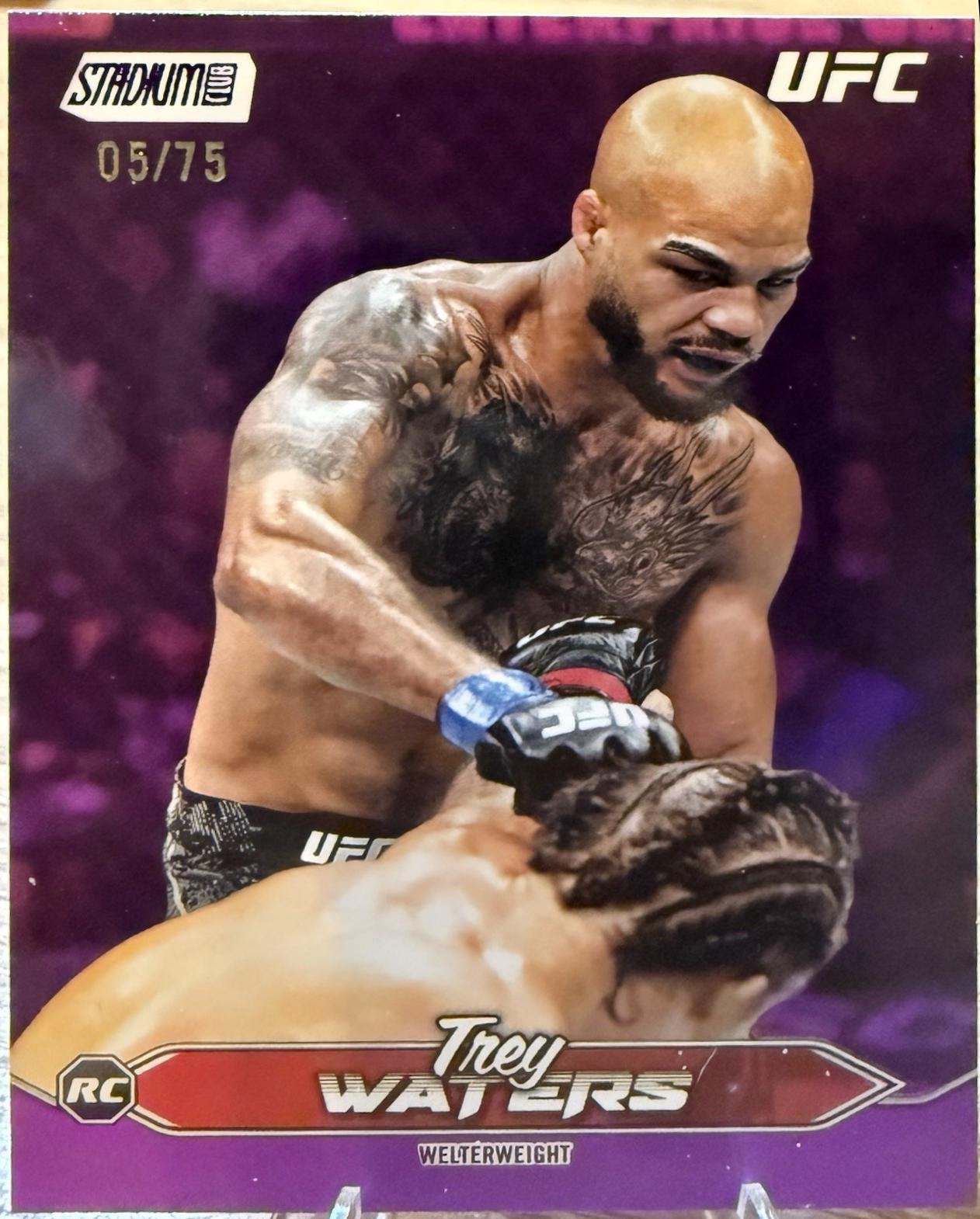 Trey Waters 2025 Topps Stadium Club UFC Base #62 Purple
