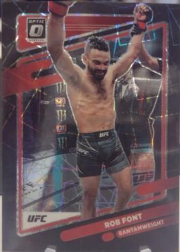 Rob Font 2022 Panini Donruss Optic UFC Base #18 Black Velocity