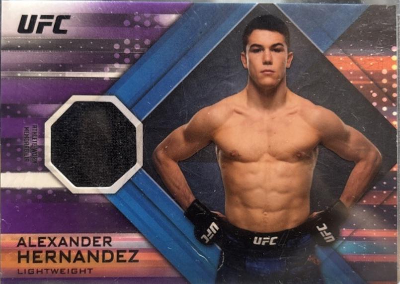 Alexander Hernandez 2019 Topps UFC Knockout Knockout Relics #KR-AH Purple