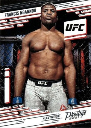 Francis Ngannou 2021 Panini Chronicles UFC Base Prestige #79 Platinum