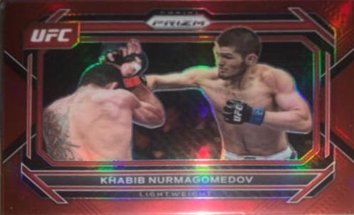 Khabib Nurmagomedov 2023 Panini Prizm UFC Base #45 Red