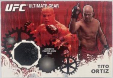 Tito Ortiz 2010 Topps UFC Ultimate Gear Relics #UG-TO Onyx