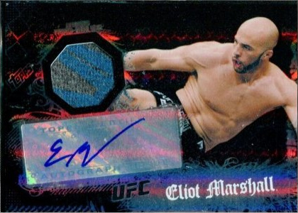 Eliot Marshall 2010 Topps UFC Main Event Fighter Autographs #105 Gold