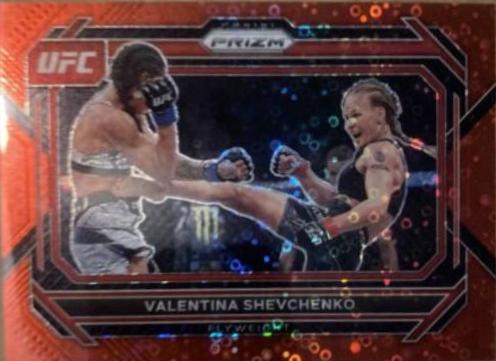 Valentina Shevchenko 2023 Panini Prizm Under Card UFC Base #63 Red