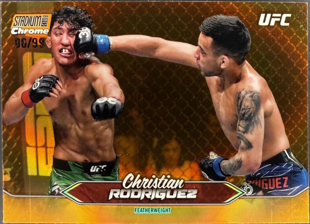 Christian Rodriguez 2025 Topps Stadium Club UFC Base Chrome #C-134 Orange Refractor