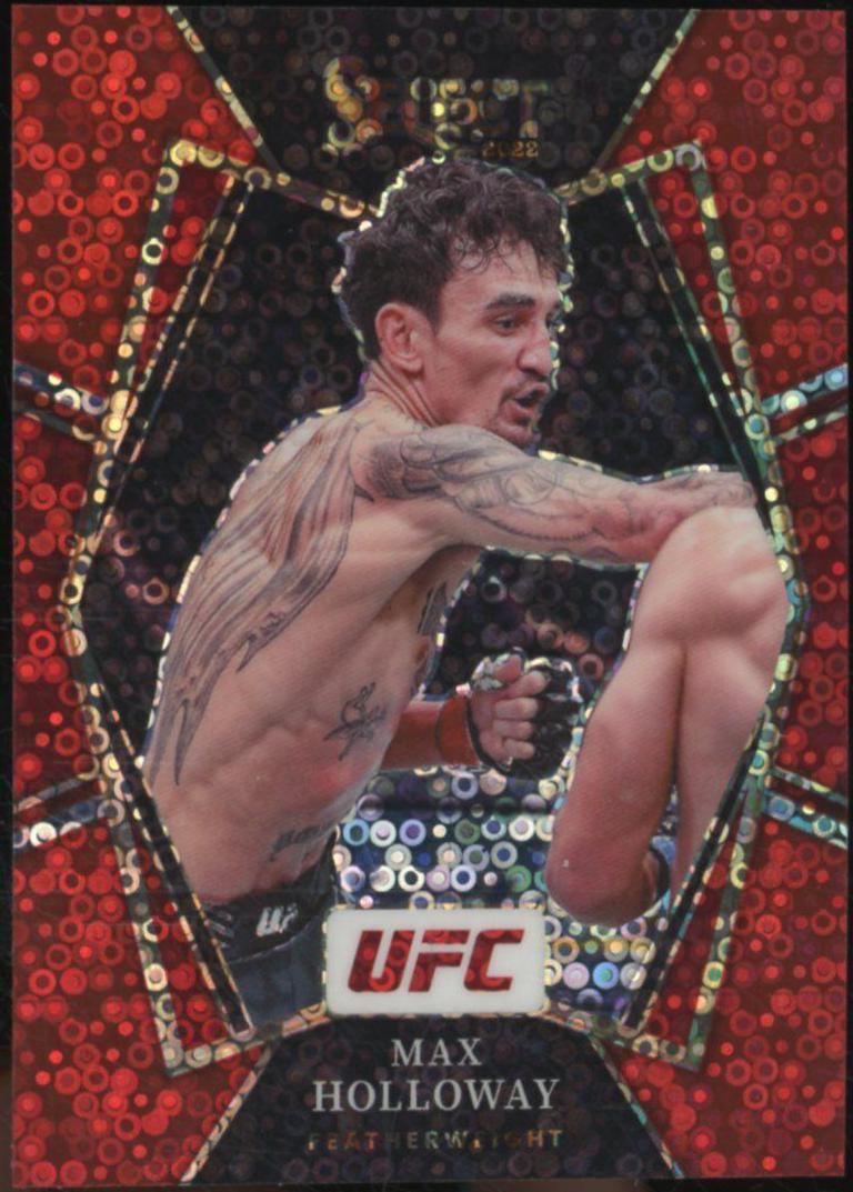 Max Holloway 2022 Panini Select UFC Premier Level #161 Red Disco