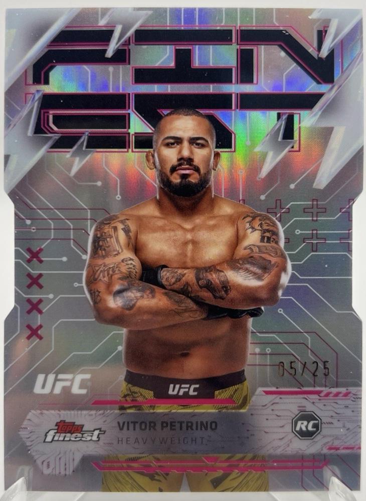 Vitor Petrino 2025 Topps Finest UFC Base Rare #240 Die-Cut Refractor