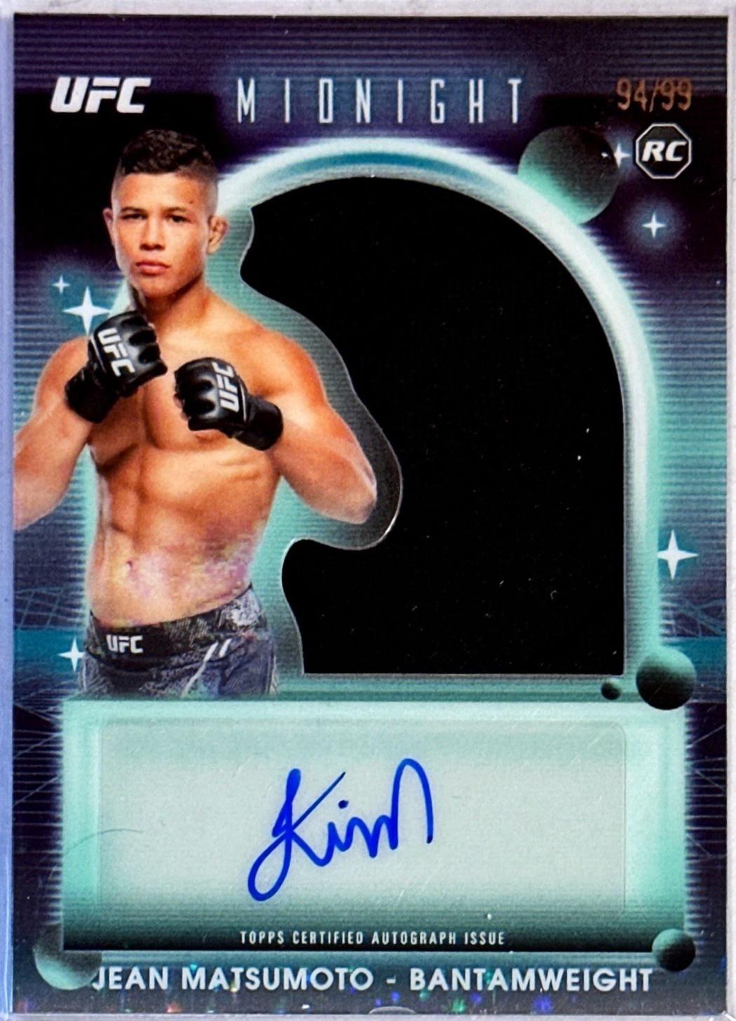 Jean Matsumoto 2025 Topps Midnight UFC Rookie Relic Autographs #RRA-JO Twilight