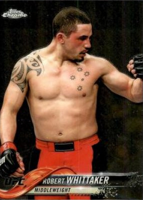 Robert Whittaker 2018 Topps Chrome UFC Base #34 Red