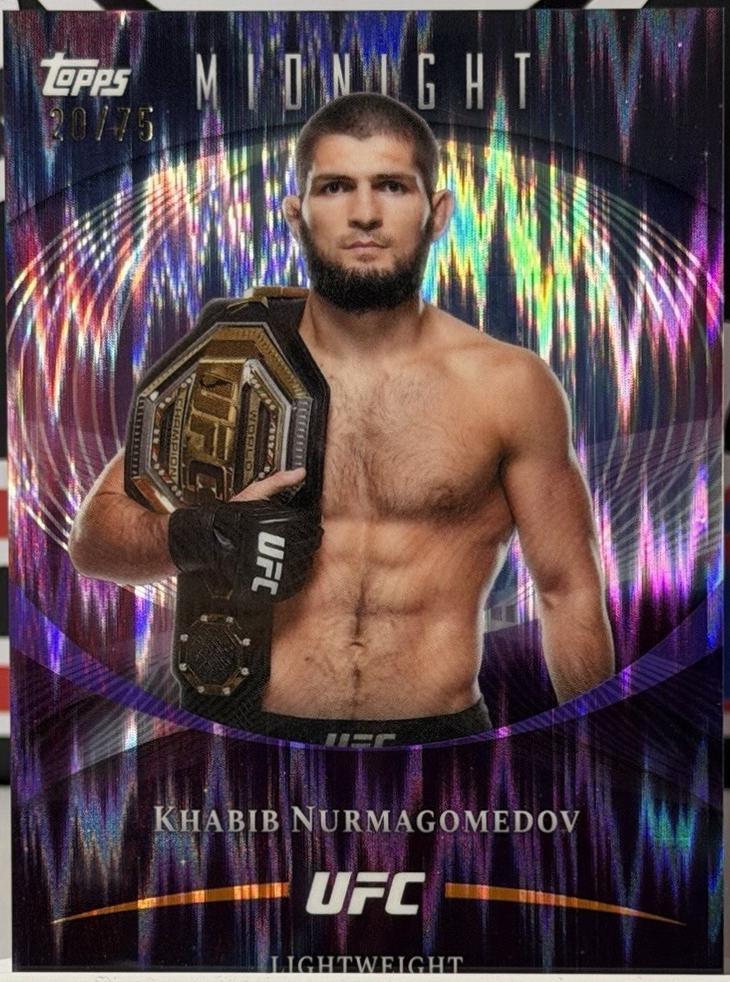 Khabib Nurmagomedov 2026 Topps Midnight UFC Base #8 Dusk