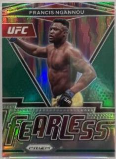 Francis Ngannou 2022 Panini Prizm UFC Fearless #15 Green