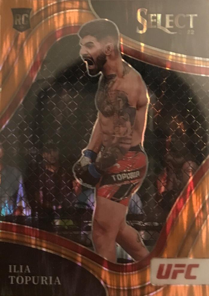 Ilia Topuria 2022 Panini Select UFC Octagonside #262 Orange Flash