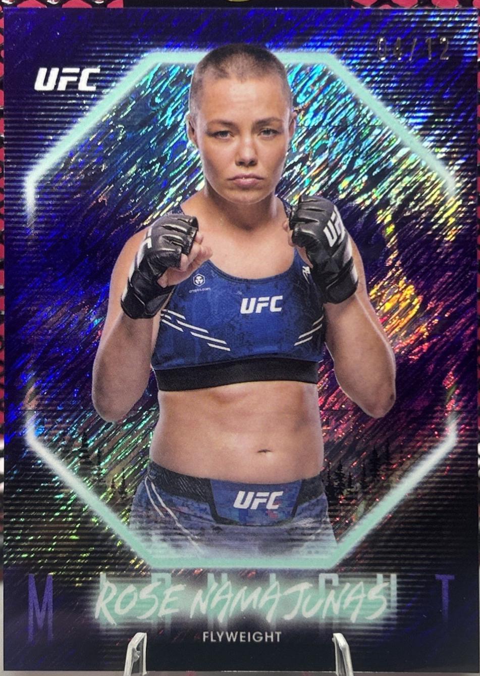 Rose Namajunas 2025 Topps Midnight UFC Base #75 Midnight