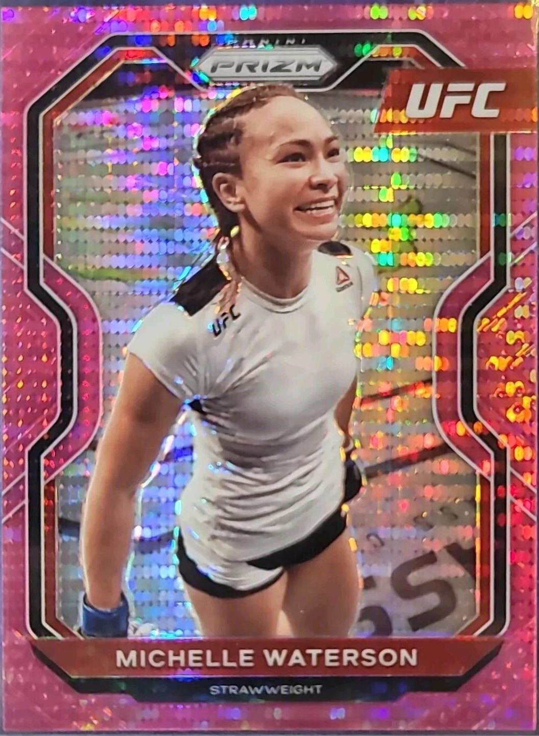 Michelle Waterson-Gomez 2021 Panini Prizm UFC Base #9 Pink Pulsar