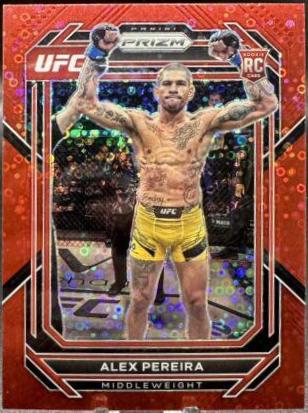 Alex Pereira 2023 Panini Prizm Under Card UFC Base #111 Red