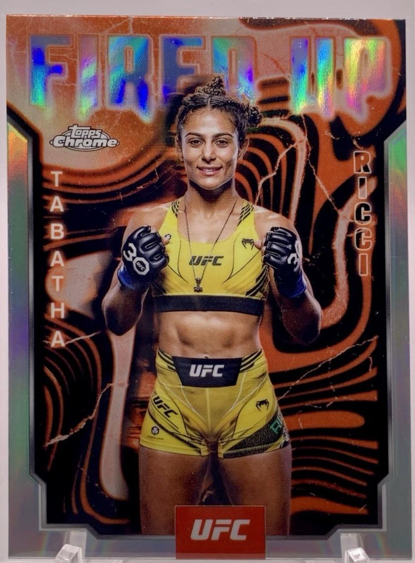 Tabatha Ricci 2025 Topps Chrome UFC Fired Up #FUP-22 Refractor