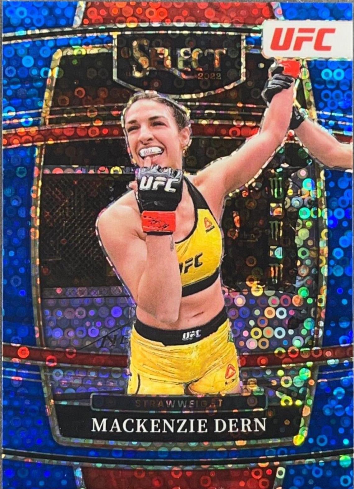 Mackenzie Dern 2022 Panini Select UFC Concourse #10 Blue Disco
