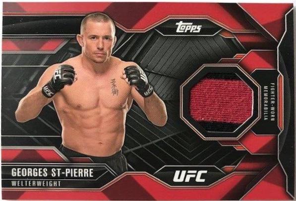 Georges St-Pierre 2015 Topps UFC Chronicles Base #15 Red
