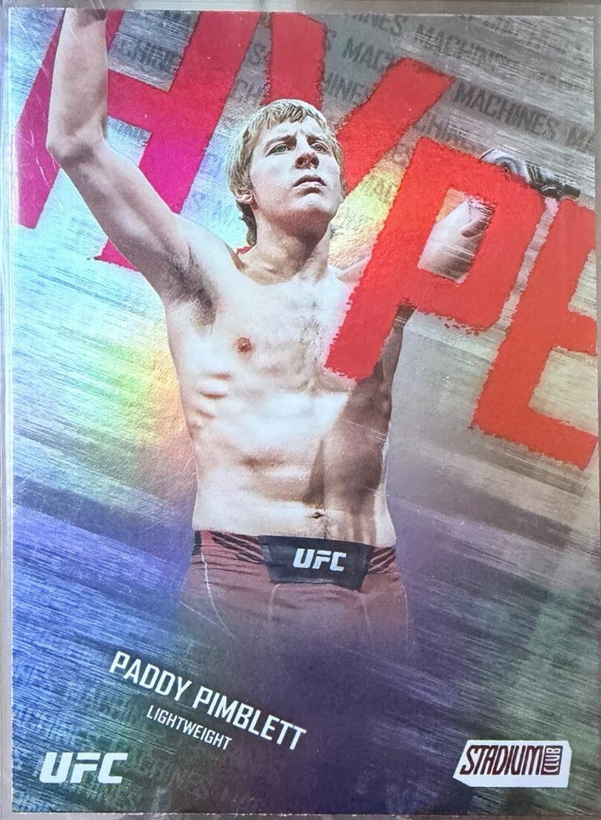 Paddy Pimblett 2025 Topps Stadium Club UFC Hype Machines #HM-18 Red