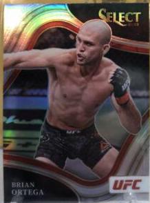Brian Ortega 2022 Panini Select UFC Octagonside #255 Green Disco