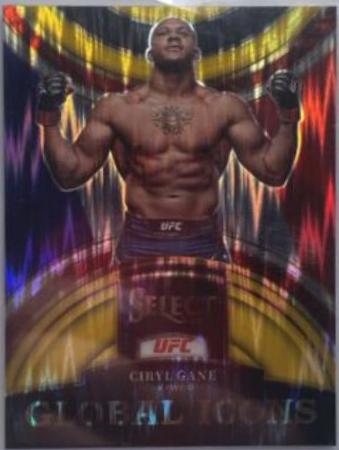 Ciryl Gane 2023 Panini Select UFC Global Icons #29 Gold Flash
