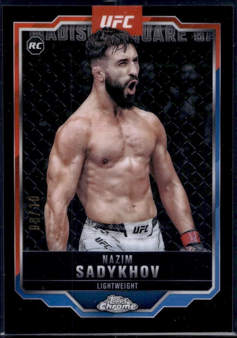 Nazim Sadykhov 2025 Topps Chrome UFC Base #157 Black Refractor